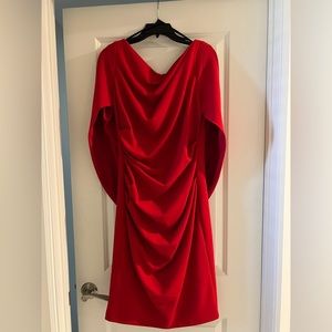Size 10 Betsy Adam dress. Red in color.